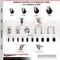 Service Caster 4 Inch 316SS Soft Rubber Swivel 3/4 Inch Expanding Stem Caster Set Brake SCC SCC-SS316EX20S414-SRS-TLB-34-4 - alternate 3
